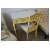 French Provincial Desk with chair 29" x 19 1/2" x