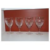 4 Stuart crystal wine glasses "Glencoe"