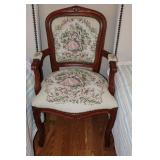 Louis XV style tapestry armchair with courting