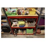 Shelving lot contents of tools - Dremel, saw