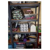 Metal shelving unit 36" x 18" x 72" H (contents