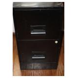 Metal two drawer filing cabinet