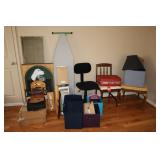 Corner lot - Picture frames, mirror, Ironing