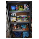 Metal shelving unit 36" x 18" x 72" H (contents