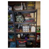 Shelving lot contents - Dog grooming supplies,