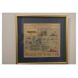Peanuts framed newspaper article  Feb 13 2000