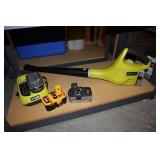 Ryobi 16 volt leaf blower with batteries and