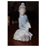 Lladro "Shepherd with Lamb" figurine #4676