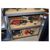 Metal shelving unit 36" x 18" x 36" H (contents