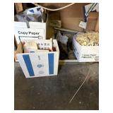 Lot - clock repair kits, sandpaper, wood craft