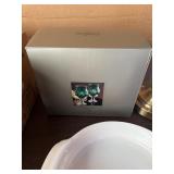 Lot - Gorham Lady Anne hurricane candle holders,