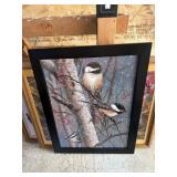 3 Framed puzzzles - birds, farm & porch scene,