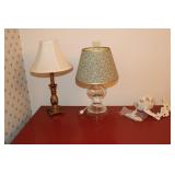 Antique cast iron wall lamp bracket, clear glass