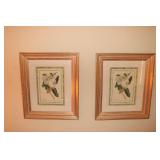 2 Gold framed Magnolia prints with Pinkie and