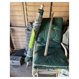 2 Lawn chairs with cushions and a Garden