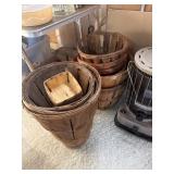 Lot of baskets - tomato, strawberry, bushel and