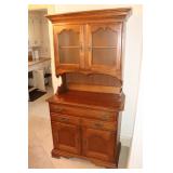 Maple hutch and buffet china cabinet 36 X 19 X 72