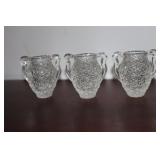 Lot - 3 L.E. Smith Daisy & Button urn toothpick