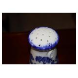 Staffordshire England flow blue hat pin holder