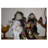 Lot - 4 elf fairy figures