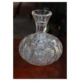Cut crystal wine carafe decanter 7"