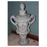 Resin covered urn 21"