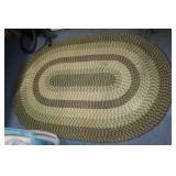 Lot - 2 Jute braided rugs (46 X 69 & 21 X 32)