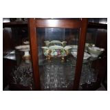 Shelf lot - porcelain compote, footed center