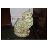 Ceramic cat statue