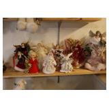 Lot - 8 angel tree toppers