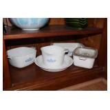 Lot of Corning Ware Blue Cornflower pattern baking