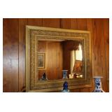 Gold frame mirror 35 X 31