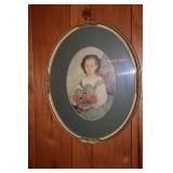 Oval portrait picture 17 1/2 X 21