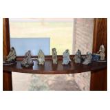 Lot - 7 small Chinese mudmen figurines