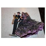2 Marin Chiclana Flemenco Dancer dolls 10"