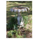 Cement bird bath