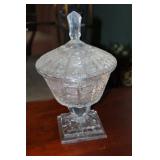 Bohemian Queen Lace cut crystal lidded candy