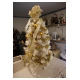 3 ft white Christmas tree with decorations