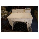 Wicker vanity dressing table 36.5" 22.5" x 38"