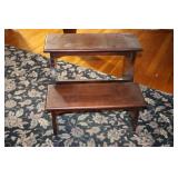 Cherry finish bed step