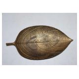Fritz brass leaf trinket dish