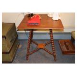 Spool leg table 24 x 24 x 25 tall