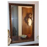 Gold colored mirror 23X36