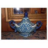 Russian Gzhel style tureen