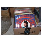 Box Lot LP Records - Elvis, Christmas, Doris Day,