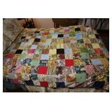 Patchwork quilt 70 X 71 (some tearing)