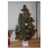 Department 56 decorated Christmas tree