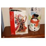 Studio Nova Woodland Holly Santa Pitcher 13.5"