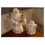 2 Clothique Santa tree toppers