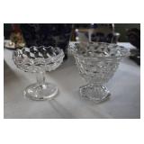Lot - 2 Fostoria American pattern compotes